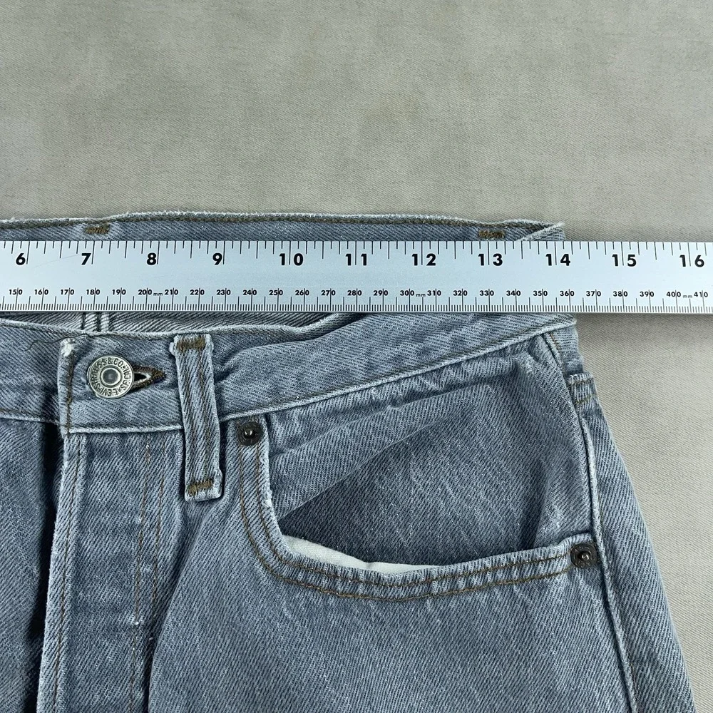 Vintage Levis‎ 501 Jeans Mens 32x30 Gray 80s Denim Distressed Faded (Fits 28x29)